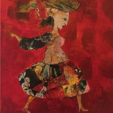 Painting titled "Femme d'ici d'aille…" by Valérie Depadova, Original Artwork, Other