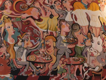 Painting titled "Les escargots de Bo…" by Valérie Depadova, Original Artwork, Acrylic
