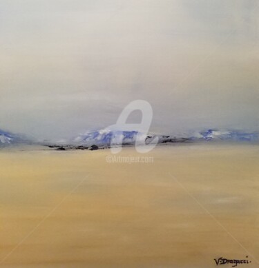 Painting titled "Infinité" by Valerie Dragacci, Original Artwork, Oil