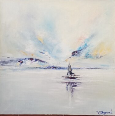 「Antarctique」というタイトルの絵画 Valerie Dragacciによって, オリジナルのアートワーク, オイル