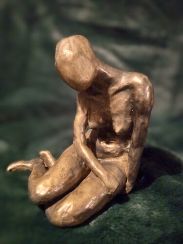 Skulptur mit dem Titel "Avant la rencontre" von Valérie Fistarol, Original-Kunstwerk, Ton