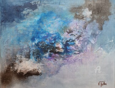 Painting titled "RESONANCE" by Valerie Helm, Original Artwork, Acrylic Mounted on Wood Stretcher frame