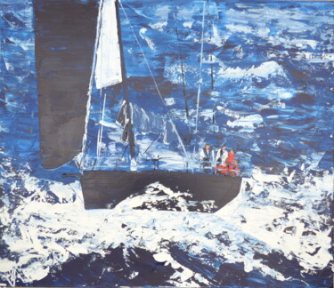 Peinture intitulée "rolex middle sea ra…" par Valerie   Jouve, Œuvre d'art originale, Acrylique