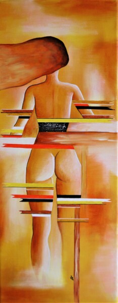 Pintura titulada "Q 5" por Valérie Lamarre, Obra de arte original, Acrílico Montado en Bastidor de camilla de madera