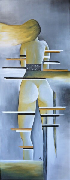 Peinture intitulée "Q 7" par Valérie Lamarre, Œuvre d'art originale, Acrylique Monté sur Châssis en bois