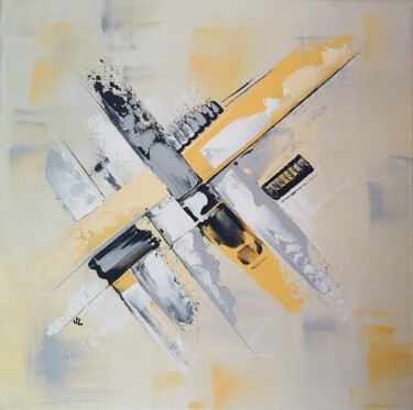 Painting titled "Blanc seing" by Valérie Lamarre, Original Artwork, Acrylic Mounted on Wood Stretcher frame