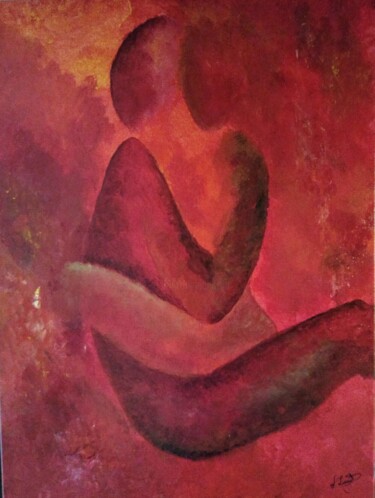 Painting titled "Union" by Valérie Lavrut, Original Artwork, Acrylic