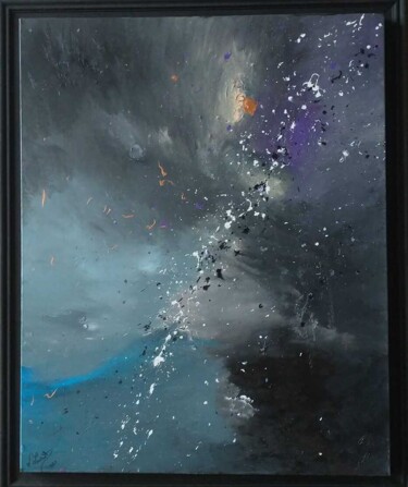 Painting titled "Explosion de Miller" by Valérie Lavrut, Original Artwork, Acrylic