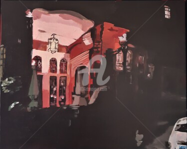 Pittura intitolato "South-Kensington" da Valérie Le Meur, Opera d'arte originale, Acrilico Montato su Telaio per barella in…