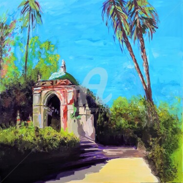 Painting titled "Libertad Sevilla- S…" by Valérie Le Meur, Original Artwork, Acrylic Mounted on Wood Stretcher frame