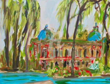 Картина под названием "Jungle Petit Palais" - Valérie Le Meur, Подлинное произведение искусства, Акрил Установлен на Деревян…