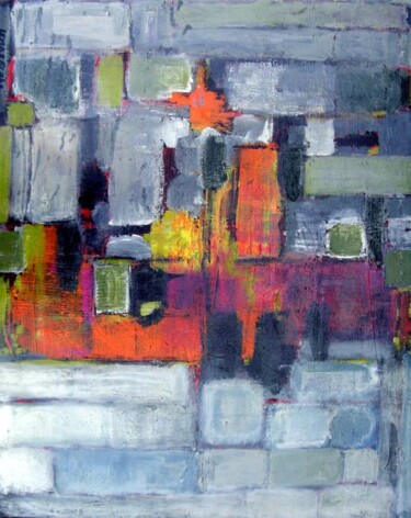 Painting titled "ABSTRACTION GEOMETR…" by Valerie Lemarechal, Original Artwork