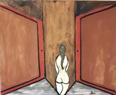 Peinture intitulée "Partir  sans  se re…" par Valerie Manuel, Œuvre d'art originale, Acrylique