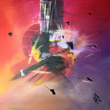 Schilderij getiteld "Explosion" door Vaal, Origineel Kunstwerk, Acryl