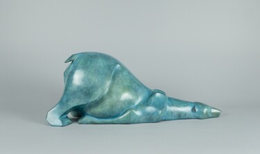 Скульптура под названием "L'Ours" - Valérie Moreau (VALEM), Подлинное произведение искусства, Бронза