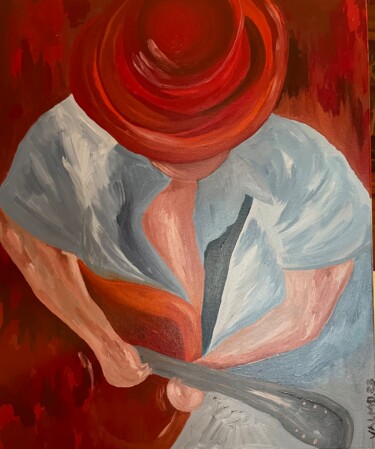 Картина под названием "MUSIQUE" - Valérie Morin, Подлинное произведение искусства, Масло Установлен на Деревянная рама для н…