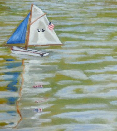 Peinture intitulée "Nautilus" par Valérie Pastel, Œuvre d'art originale, Huile