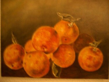 Peinture intitulée "les oranges" par Valérie Pastel, Œuvre d'art originale