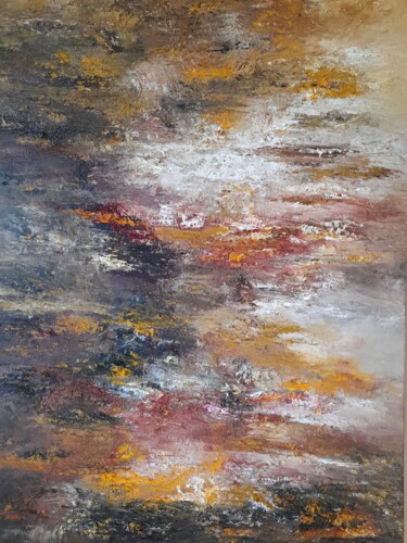 Painting titled "Sans-titre 3" by Valérie Perlein, Original Artwork, Oil