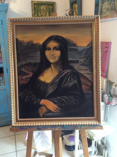 Painting titled "ma Mona..." by Valerie Plansson, Original Artwork
