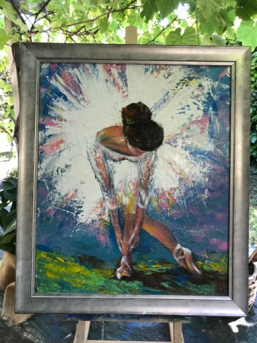 Painting titled "Le tutu....." by Valerie Plansson, Original Artwork, Acrylic
