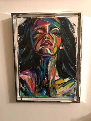 Peinture intitulée "The wife ...." par Valerie Plansson, Œuvre d'art originale, Acrylique