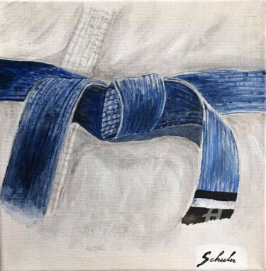 Pintura titulada "Les grades dans les…" por Valérie Schuler, Obra de arte original, Acrílico Montado en Bastidor de camilla…