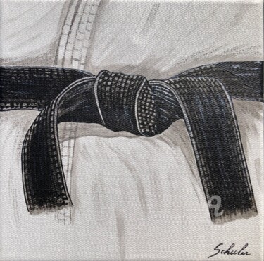 Pittura intitolato "ceinture noire de j…" da Valérie Schuler, Opera d'arte originale, Acrilico