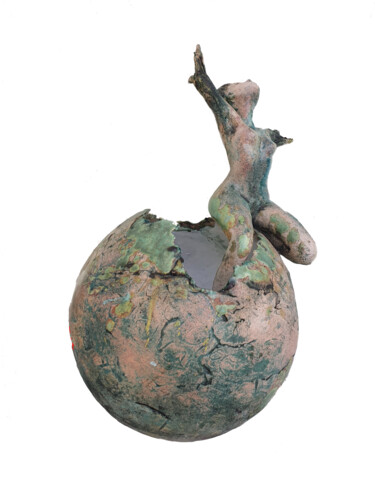Sculpture intitulée "La métamorphose de…" par Valérie Van Haelen, Œuvre d'art originale, Terre cuite