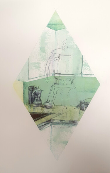 Peinture intitulée "Ombre portée" par Valérie Van Haelen, Œuvre d'art originale, Acrylique