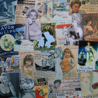 Collages intitulée "poupoupidou.jpg" par Valérie Weiland (VALpapers), Œuvre d'art originale