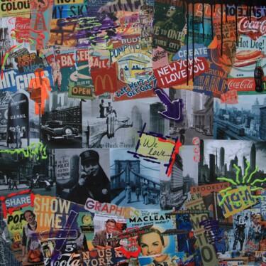 Collages getiteld "New York times" door Valérie Weiland (VALpapers), Origineel Kunstwerk