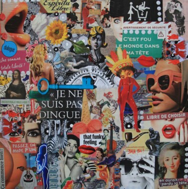 Collages titled "Girls just want to…" by Valérie Weiland (VALpapers), Original Artwork