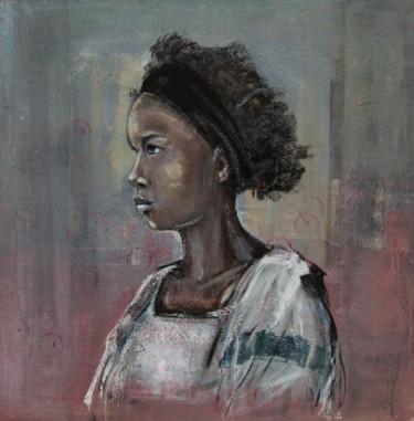 Painting titled "Nomade" by Valérie Chrétien, Original Artwork