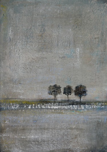 Peinture intitulée "paysage" par Valérie Chrétien, Œuvre d'art originale, Acrylique