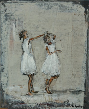 Peinture intitulée "petite danse" par Valérie Chrétien, Œuvre d'art originale