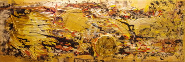 Peinture intitulée "eruption-30-x-90-cm…" par Valerie Dantras, Œuvre d'art originale