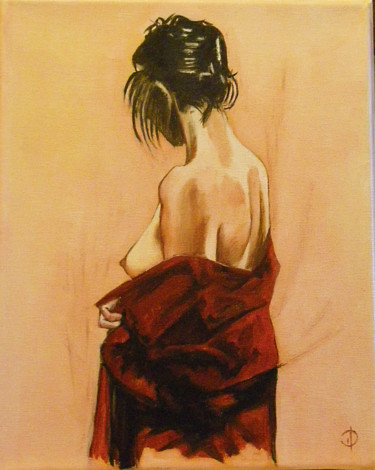 Painting titled "Délicatesse" by Valérie Domenjoz, Original Artwork