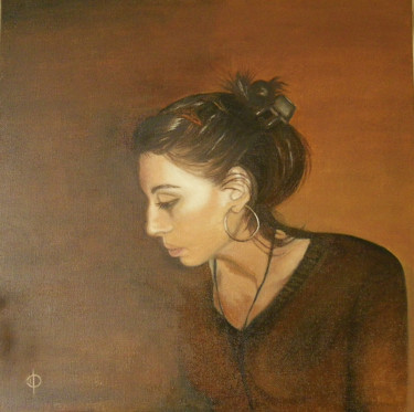 Painting titled "Noé" by Valérie Domenjoz, Original Artwork, Oil