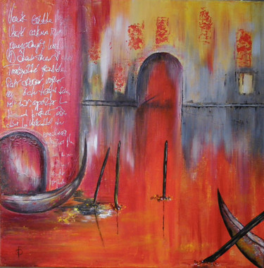 Peinture intitulée "La lumière jaillira" par Valérie Domenjoz, Œuvre d'art originale, Huile