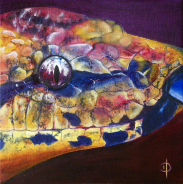 Peinture intitulée "Opale" par Valérie Domenjoz, Œuvre d'art originale, Huile