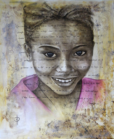 Peinture intitulée "perle d'allegresse" par Valérie Domenjoz, Œuvre d'art originale, Huile
