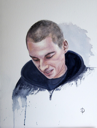 Painting titled "MAX" by Valérie Domenjoz, Original Artwork, Watercolor