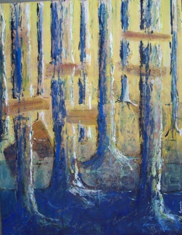 Painting titled "Sous bois, Europe,…" by Valérie Eymeric, Original Artwork