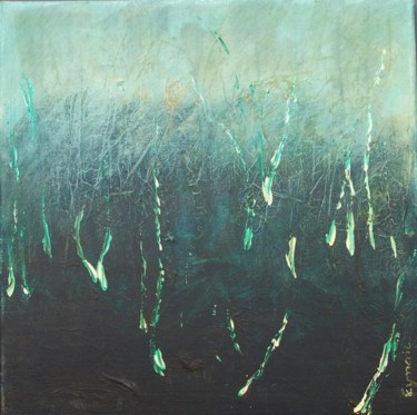 Painting titled "Bois flottés, broui…" by Valérie Eymeric, Original Artwork