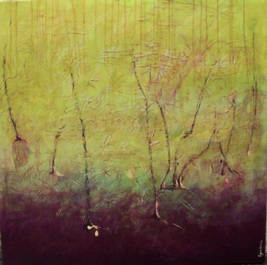 Peinture intitulée "Bois flottés, Entre…" par Valérie Eymeric, Œuvre d'art originale
