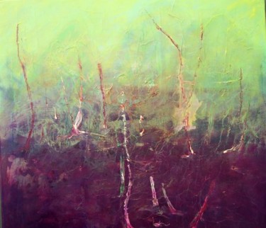 Painting titled "Bois flottés, mélan…" by Valérie Eymeric, Original Artwork
