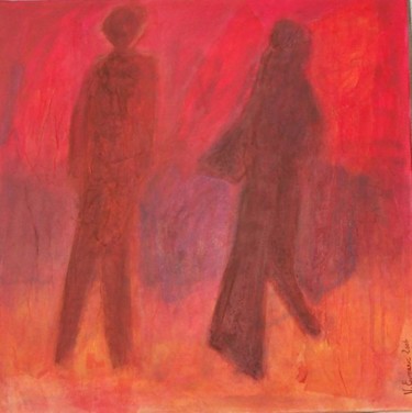 Peinture intitulée "Le couple" par Valérie Eymeric, Œuvre d'art originale