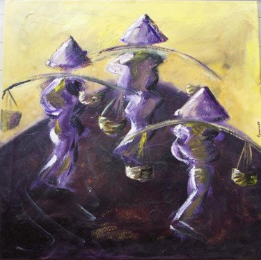Peinture intitulée "Chinois, Ombres chi…" par Valérie Eymeric, Œuvre d'art originale
