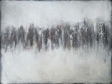 Painting titled "sensation blizzard" by Valérie Faucon, Original Artwork, Acrylic